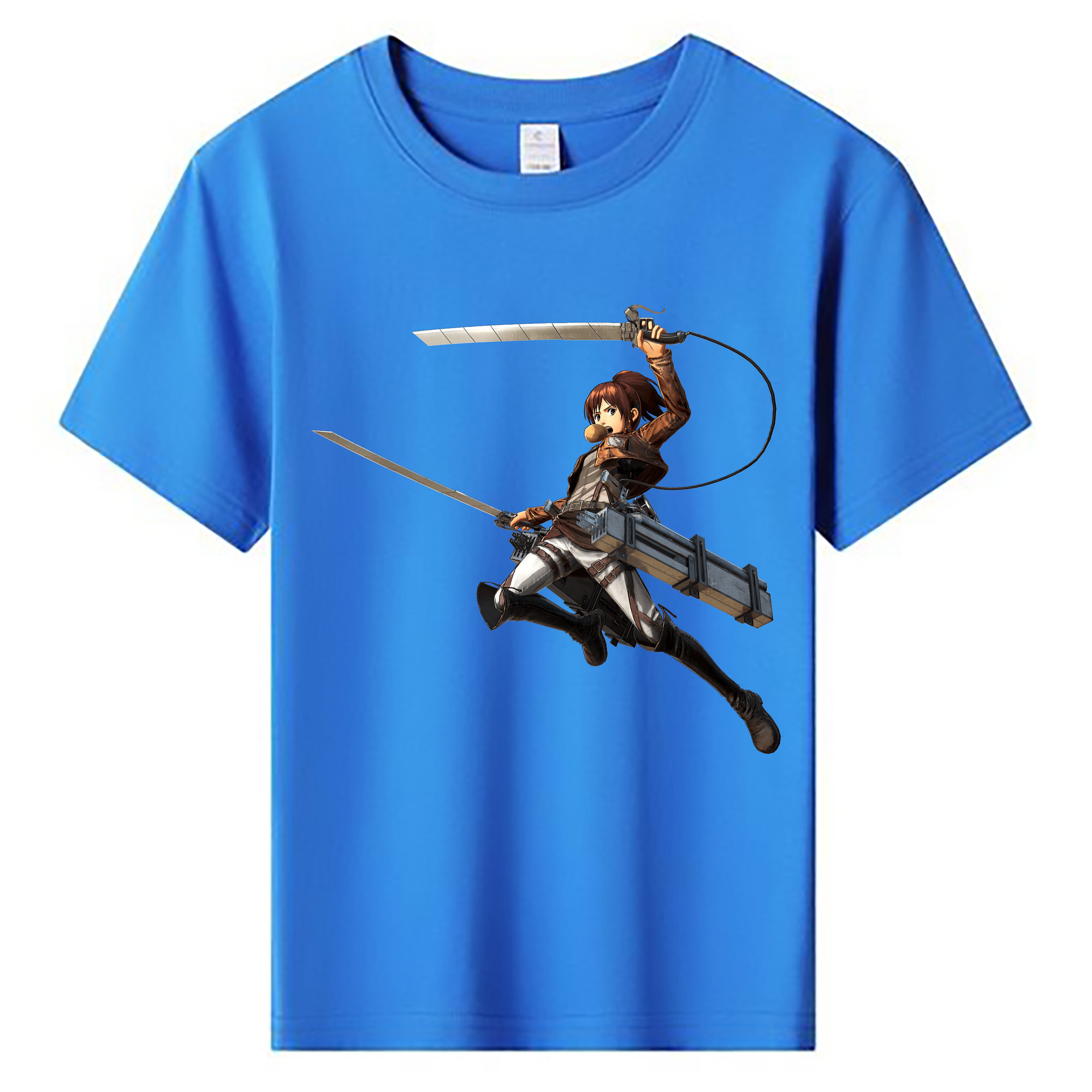 （画像用） 進撃の巨人 サシャ·ブラウス Attack on Titan Sasha Blaus 綿100％キッズTシャツ（フロントプリント）